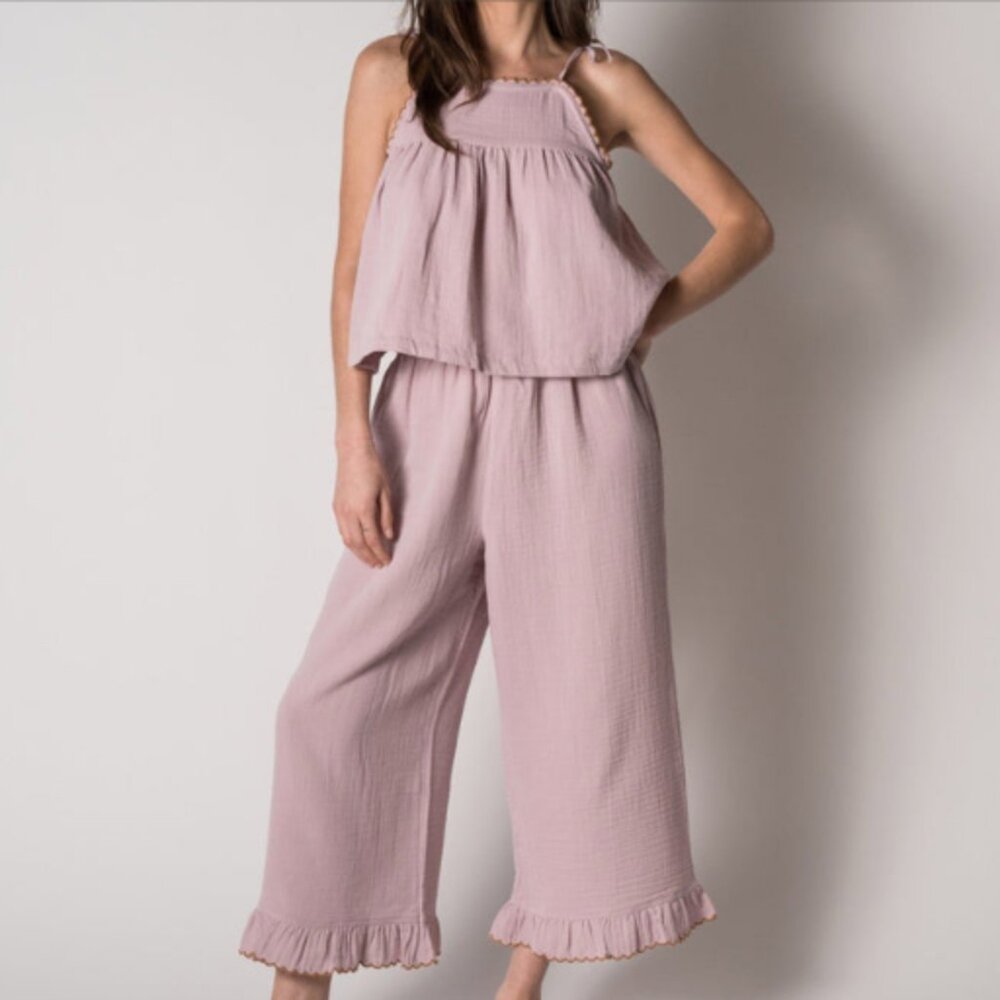 House No. 23 Alaia Crop Pajama Set - Picture 2 of 3